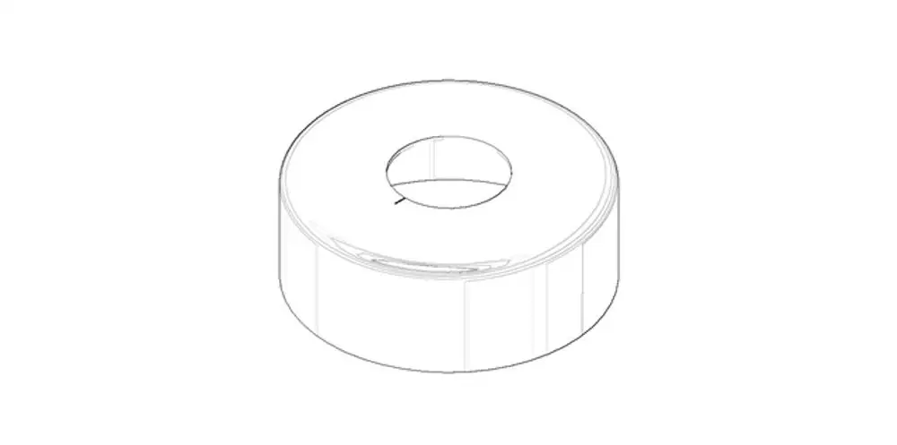 DORNBRACHT Rosette ERSATZTEILE 092789007 D. 66 x 24 mm Platin gebürstet, 092789007-06 Galeriebild 1